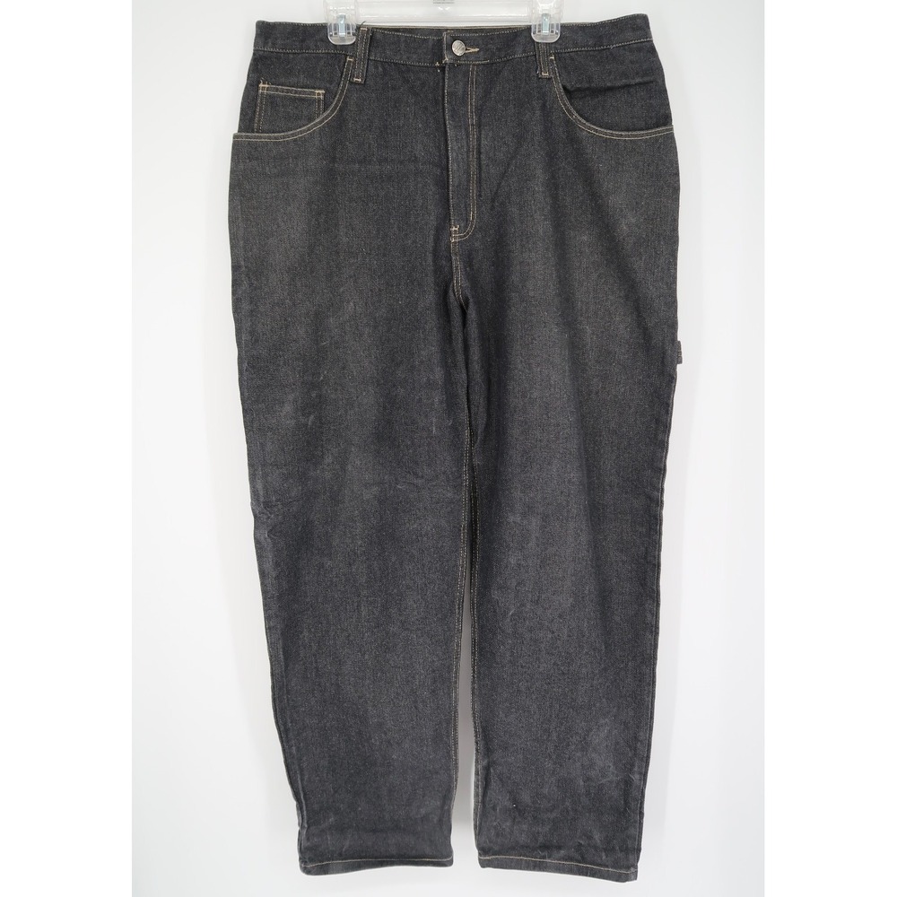 Vintage Marithe Francois Girbaud 38x32 Black Wash Jeans Baggy Hip Hop Y2k Grunge